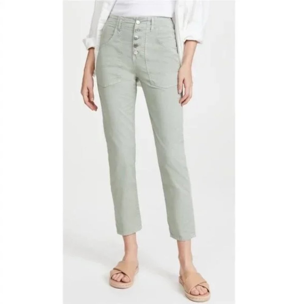 VERONICA BEARD Women's Size 24 Arya Cargo Straight Leg Hi-Rise Button Fly Pants